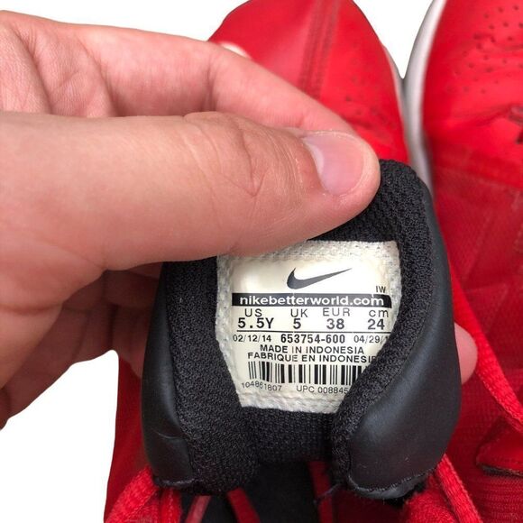 RARE 2014 Nike Air Max Stutter Step 2 GS 'University Red' Size 7 - Picture 4 of 16